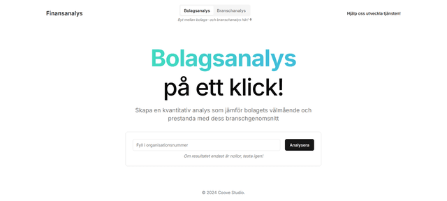 Finansanalys - MVP
